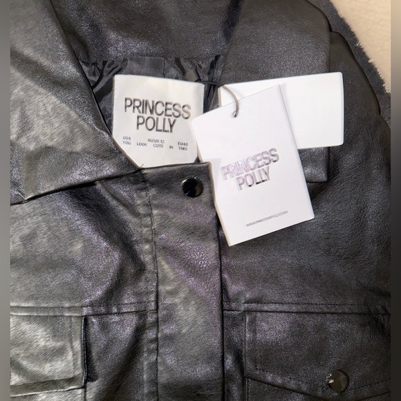 Callie Oversize Faux Leather Jacket - Picture 5 of 5